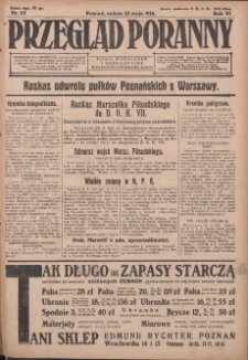 Przegląd Poranny: pismo niezależne i bezpartyjne 1926.05.22 R.6 Nr114
