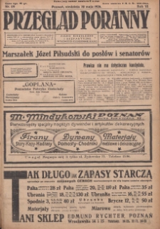 Przegląd Poranny: pismo niezależne i bezpartyjne 1926.05.30 R.6 Nr119