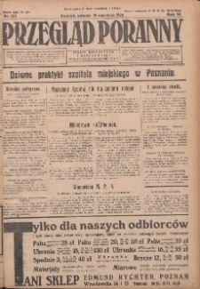 Przegląd Poranny: pismo niezależne i bezpartyjne 1926.06.19 R.6 Nr135