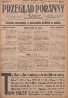 Przegląd Poranny: pismo niezależne i bezpartyjne 1926.06.22 R.6 Nr137