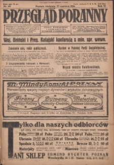 Przegląd Poranny: pismo niezależne i bezpartyjne 1926.06.27 R.6 Nr142