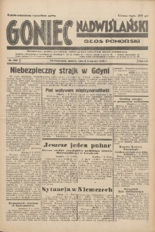 Goniec Nadwiślański: Głos Pomorski: Niezależne pismo poranne, poświęcone sprawom stanu średniego 1932.09.03 R.8 Nr202