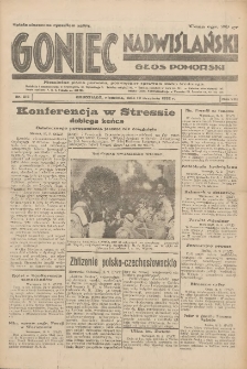Goniec Nadwiślański: Głos Pomorski: Niezależne pismo poranne, poświęcone sprawom stanu średniego 1932.09.18 R.8 Nr215