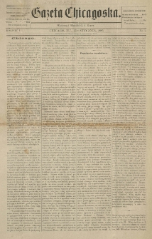 Gazeta Chicagowska. 1885.01.27 R.1 No.7