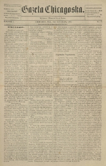 Gazeta Chicagowska. 1885.02.17 R.1 No.10