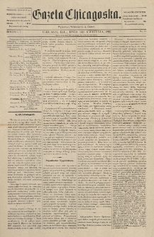 Gazeta Chicagowska. 1885.04.14 R.1 No.18
