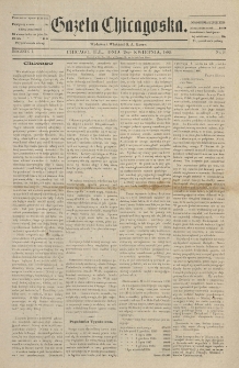 Gazeta Chicagowska. 1885.04.28 R.1 No.20