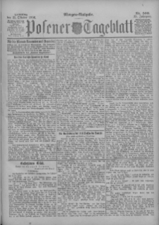 Posener Tageblatt 1896.10.25 Jg.35 Nr503