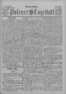 Posener Tageblatt 1896.11.07 Jg.35 Nr525