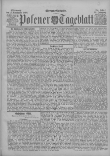 Posener Tageblatt 1896.11.11 Jg.35 Nr531