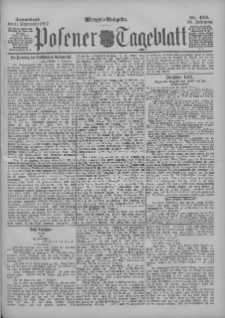 Posener Tageblatt 1897.09.11 Jg.36 Nr424