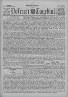 Posener Tageblatt 1897.09.14 Jg.36 Nr428