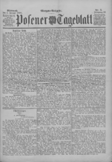 Posener Tageblatt 1899.01.04 Jg.38 Nr5