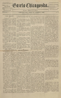 Gazeta Chicagowska. 1885.06.09 R.1 No.26