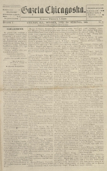 Gazeta Chicagowska. 1885.08.25 R.1 No.37