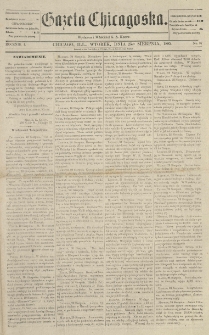 Gazeta Chicagowska. 1885.08.25 R.1 No.37