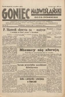 Goniec Nadwiślański: Głos Pomorski: Niezależne pismo poranne, poświęcone sprawom stanu średniego 1932.10.06 R.5 Nr230
