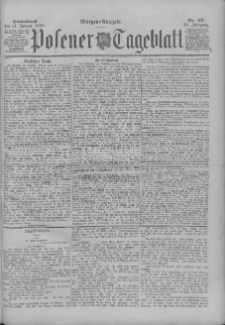Posener Tageblatt 1899.01.14 Jg.38 Nr23
