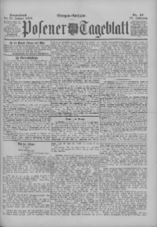 Posener Tageblatt 1899.01.28 Jg.38 Nr47