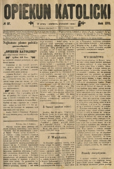 Opiekun Katolicki. 1889.04.06 R.16 nr27