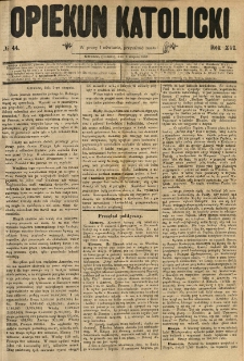 Opiekun Katolicki. 1889.08.03 R.16 nr44