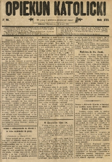Opiekun Katolicki. 1889.08.31 R.16 nr48