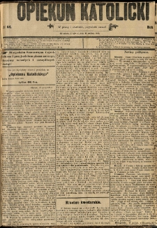 Opiekun Katolicki. 1889.12.21 R.16 nr64