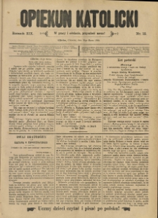 Opiekun Katolicki. 1892.03.18 R.19 nr12
