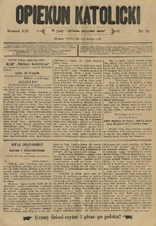 Opiekun Katolicki. 1892.04.16 R.19 nr16