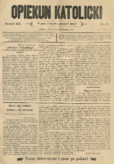 Opiekun Katolicki. 1892.04.23 R.19 nr17
