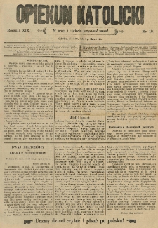 Opiekun Katolicki. 1892.05.07 R.19 nr19