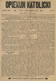Opiekun Katolicki. 1892.08.13 R.19 nr33