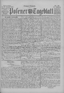 Posener Tageblatt 1899.01.26 Jg.38 Nr43