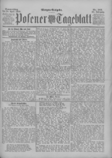 Posener Tageblatt 1899.04.20 Jg.38 Nr183