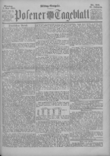Posener Tageblatt 1899.05.08 Jg.38 Nr214