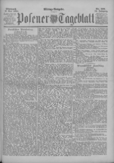 Posener Tageblatt 1899.05.10 Jg.38 Nr218