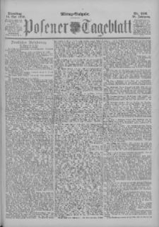 Posener Tageblatt 1899.05.16 Jg.38 Nr226