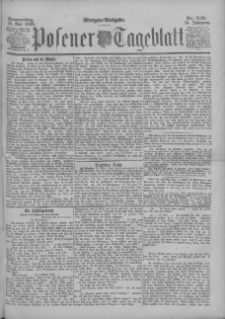 Posener Tageblatt 1899.05.18 Jg.38 Nr229
