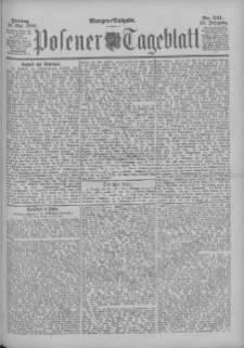 Posener Tageblatt 1899.05.26 Jg.38 Nr241