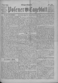 Posener Tageblatt 1899.06.01 Jg.38 Nr251