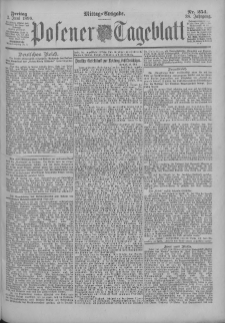 Posener Tageblatt 1899.06.02 Jg.38 Nr254