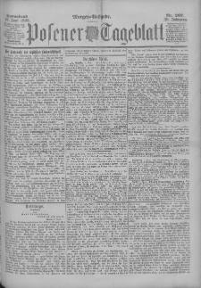 Posener Tageblatt 1899.06.10 Jg.38 Nr267