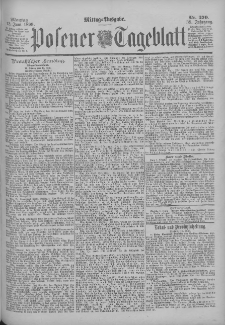 Posener Tageblatt 1899.06.12 Jg.38 Nr270