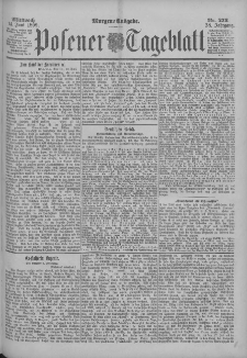 Posener Tageblatt 1899.06.14 Jg.38 Nr273