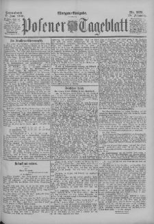 Posener Tageblatt 1899.06.17 Jg.38 Nr279
