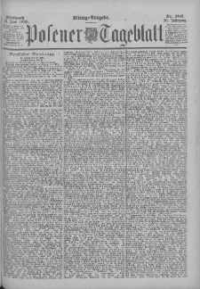 Posener Tageblatt 1899.06.21 Jg.38 Nr286