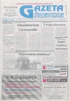 Gazeta Średzka 1997.03.20 Nr11(92)