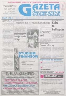 Gazeta Średzka 1997.06.05 Nr22(103)