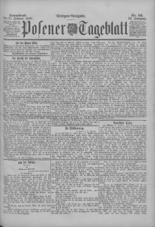 Posener Tageblatt 1899.02.25 Jg.38 Nr95