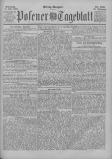 Posener Tageblatt 1899.07.11 Jg.38 Nr320